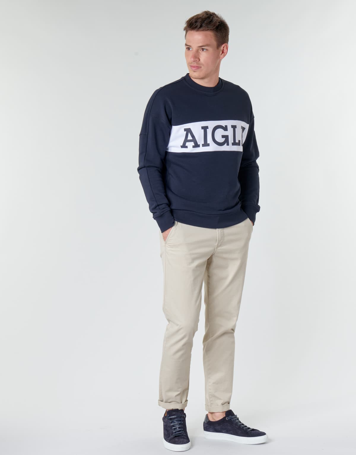 Men's Sports T-Shirts Aigle Blue