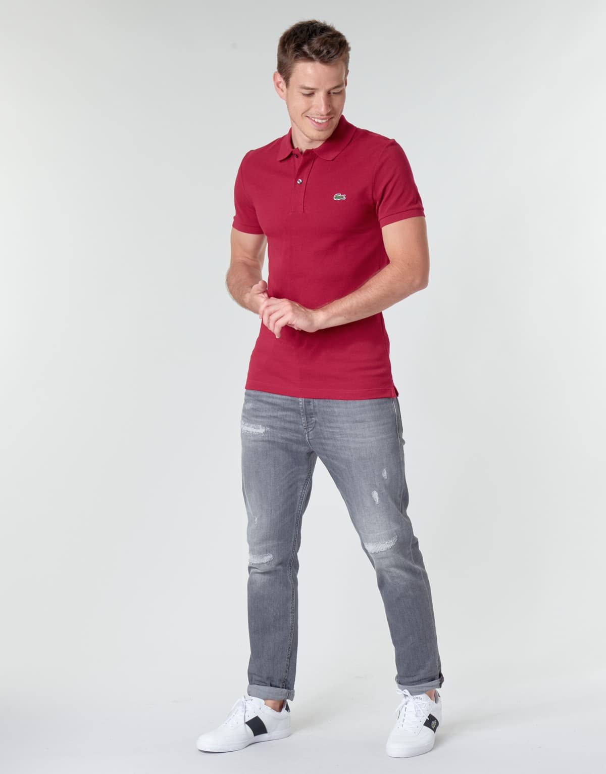 Men's Polo Shirts Lacoste Bordeaux