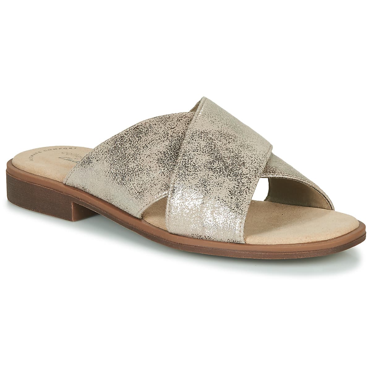 Women's Mules Clarks Silver