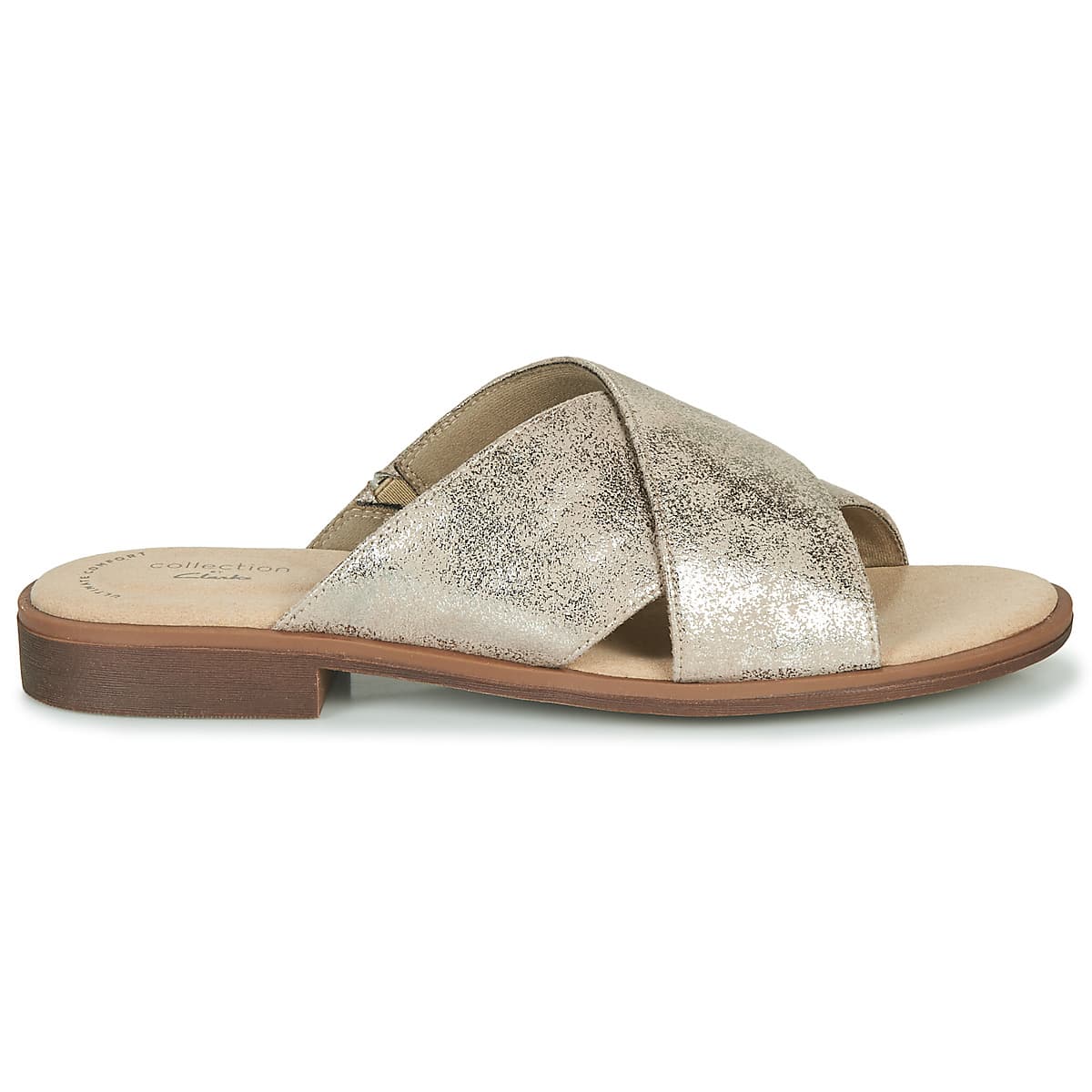 Women's Mules Clarks Silver