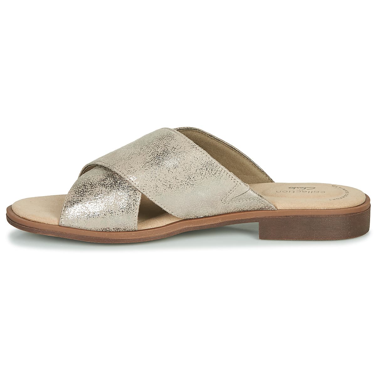 Women's Mules Clarks Silver