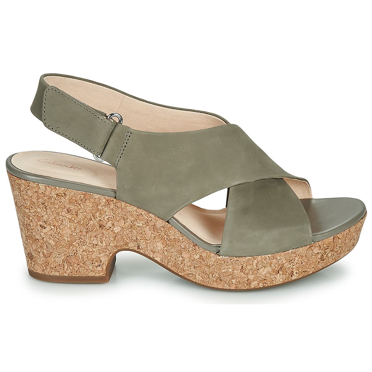 Women's Platforms Clarks Gray