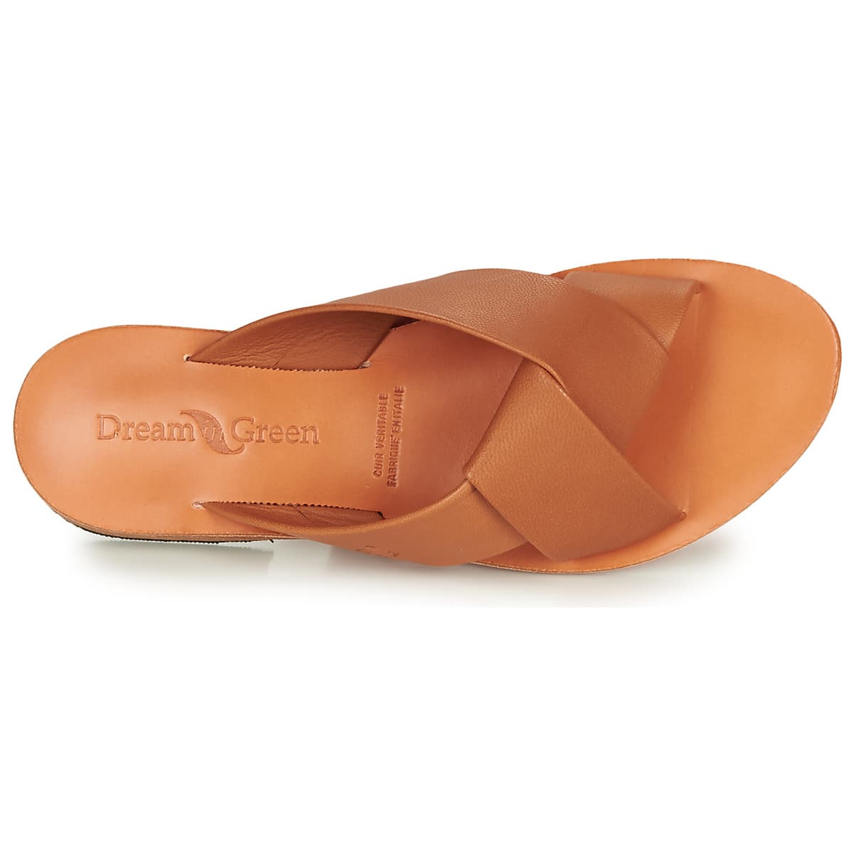 Women's Mules Dream in Green Brown