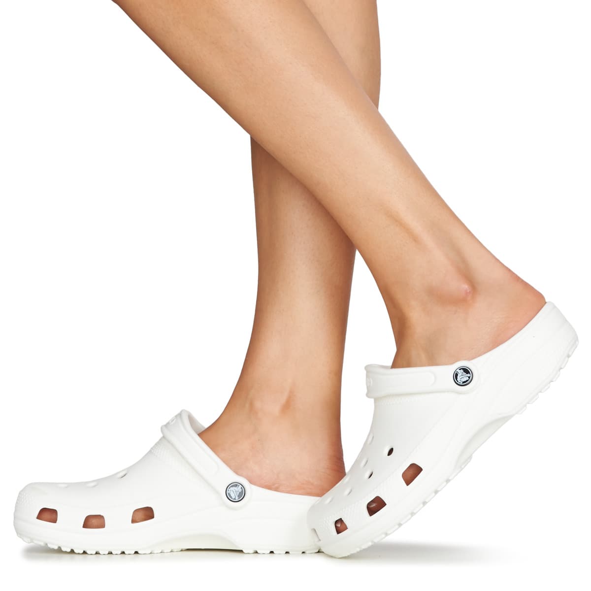 Crocs Classic Ανατομικά Σαμπό Λευκά 10001-100
