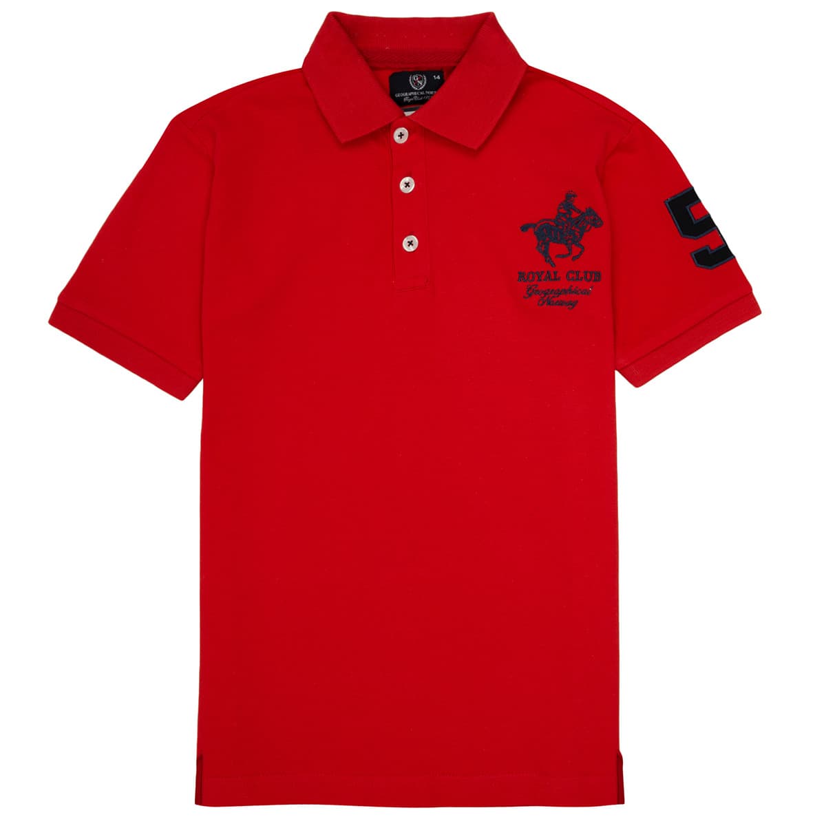 Boys' Polo Shirts Geographical Norway Red