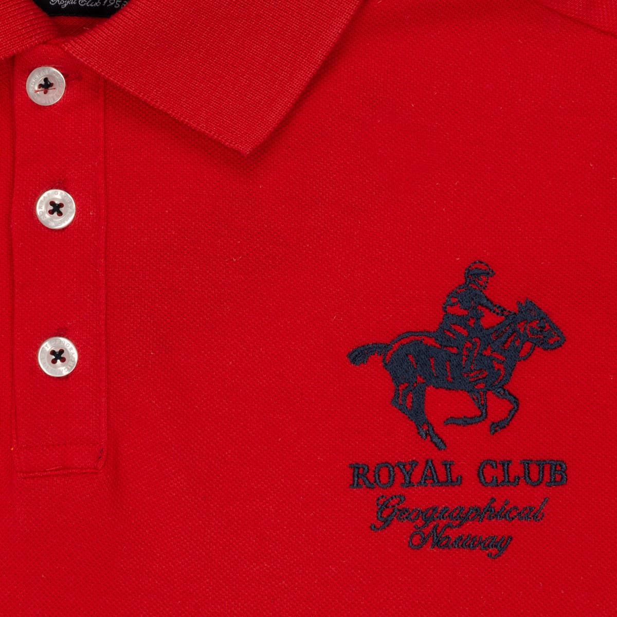 Boys' Polo Shirts Geographical Norway Red