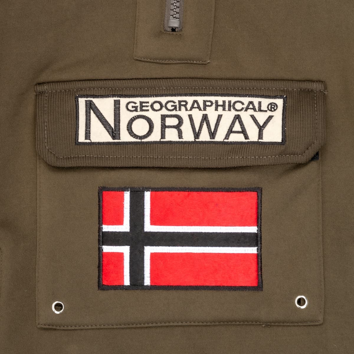 Boys' Hoodies & Sweatshirts Geographical Norway Khaki