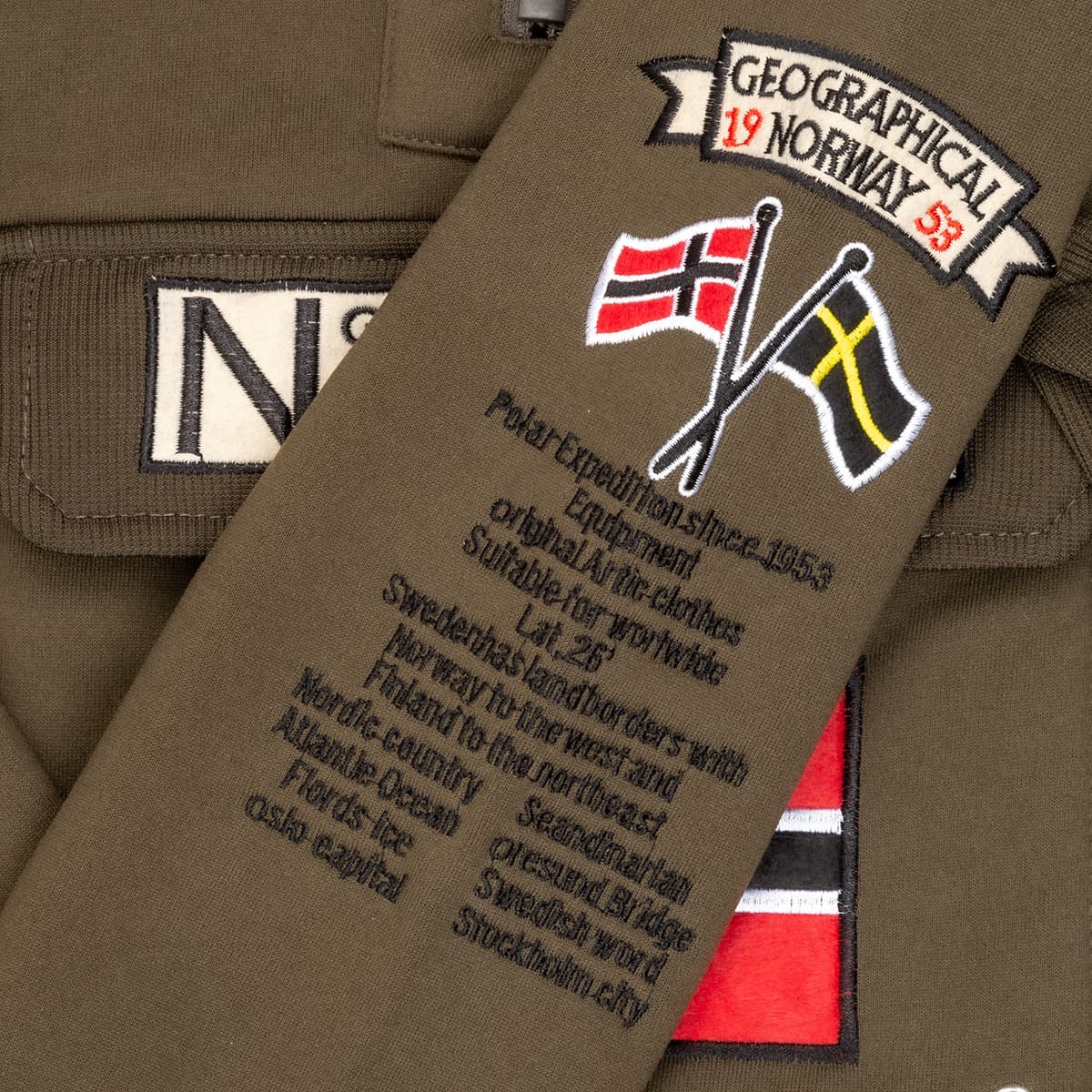 Boys' Hoodies & Sweatshirts Geographical Norway Khaki