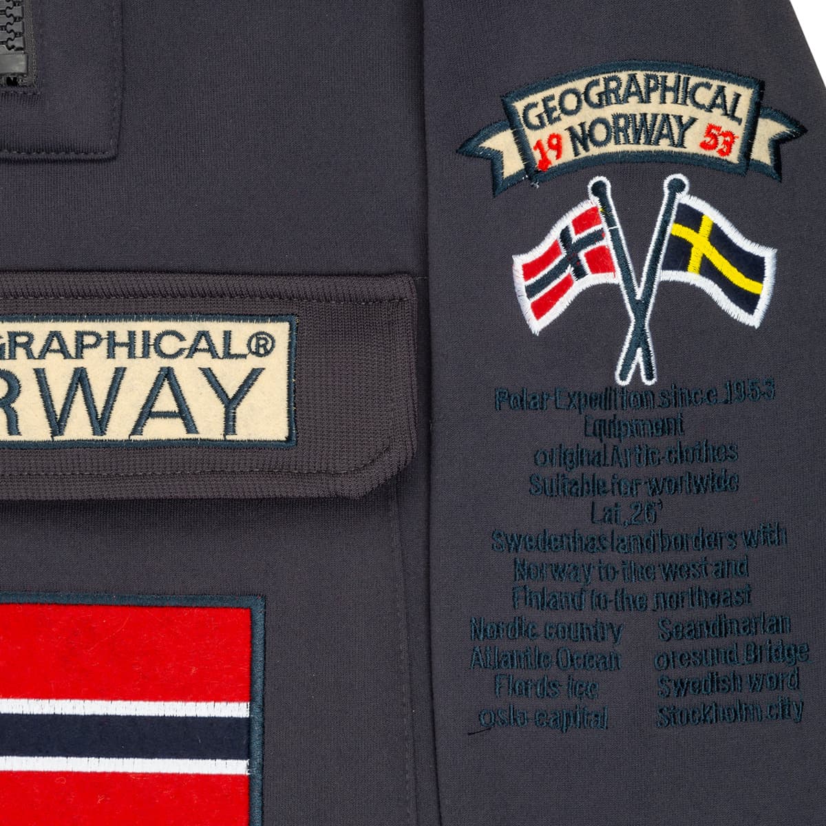 Boys' Hoodies & Sweatshirts Geographical Norway Gray