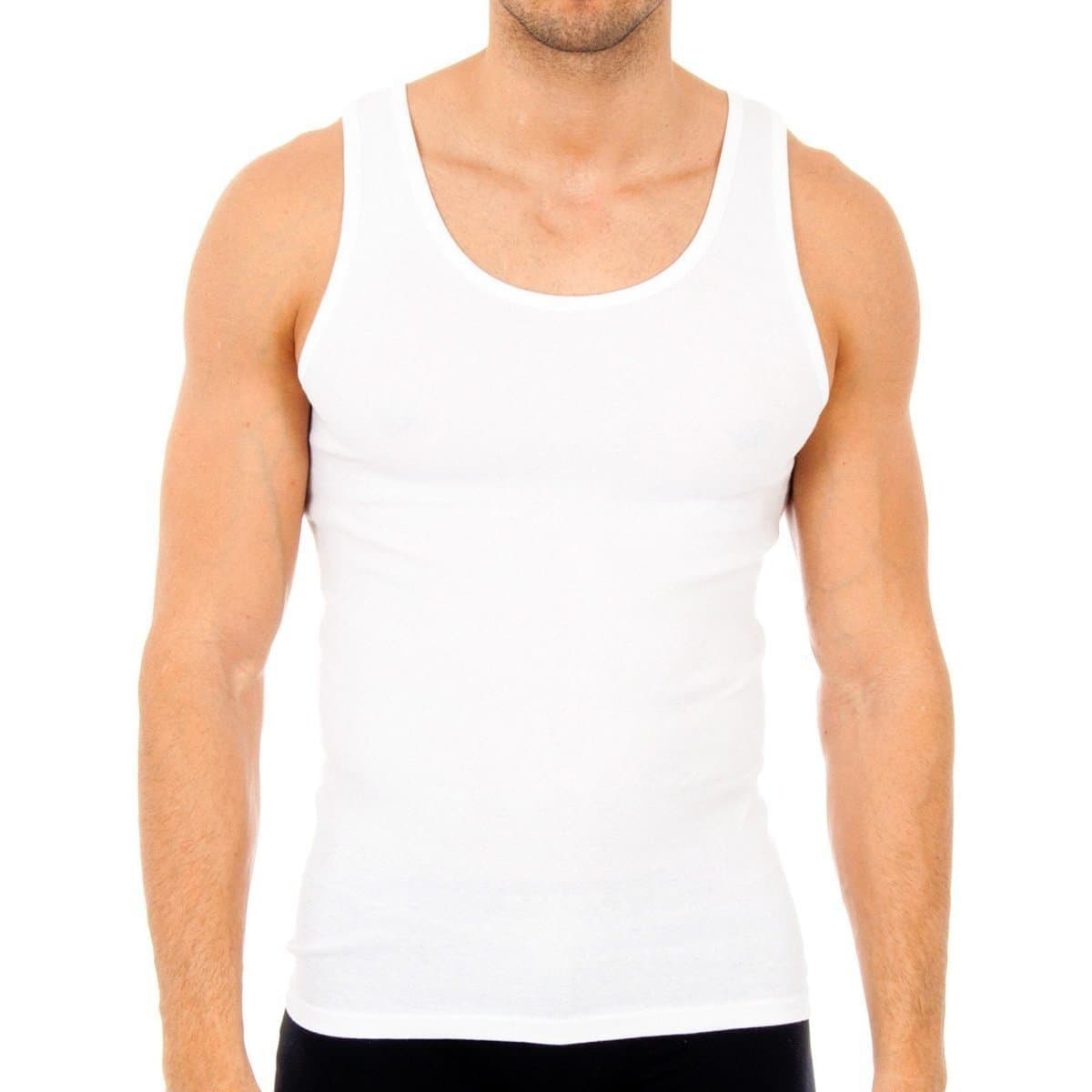 Αμάνικα/T-shirts χωρίς μανίκια Abanderado 0300-BLANCO