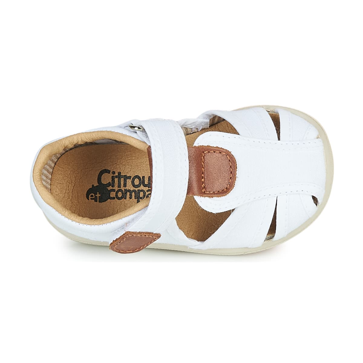 Boys' Sandals Citrouille et Compagnie White