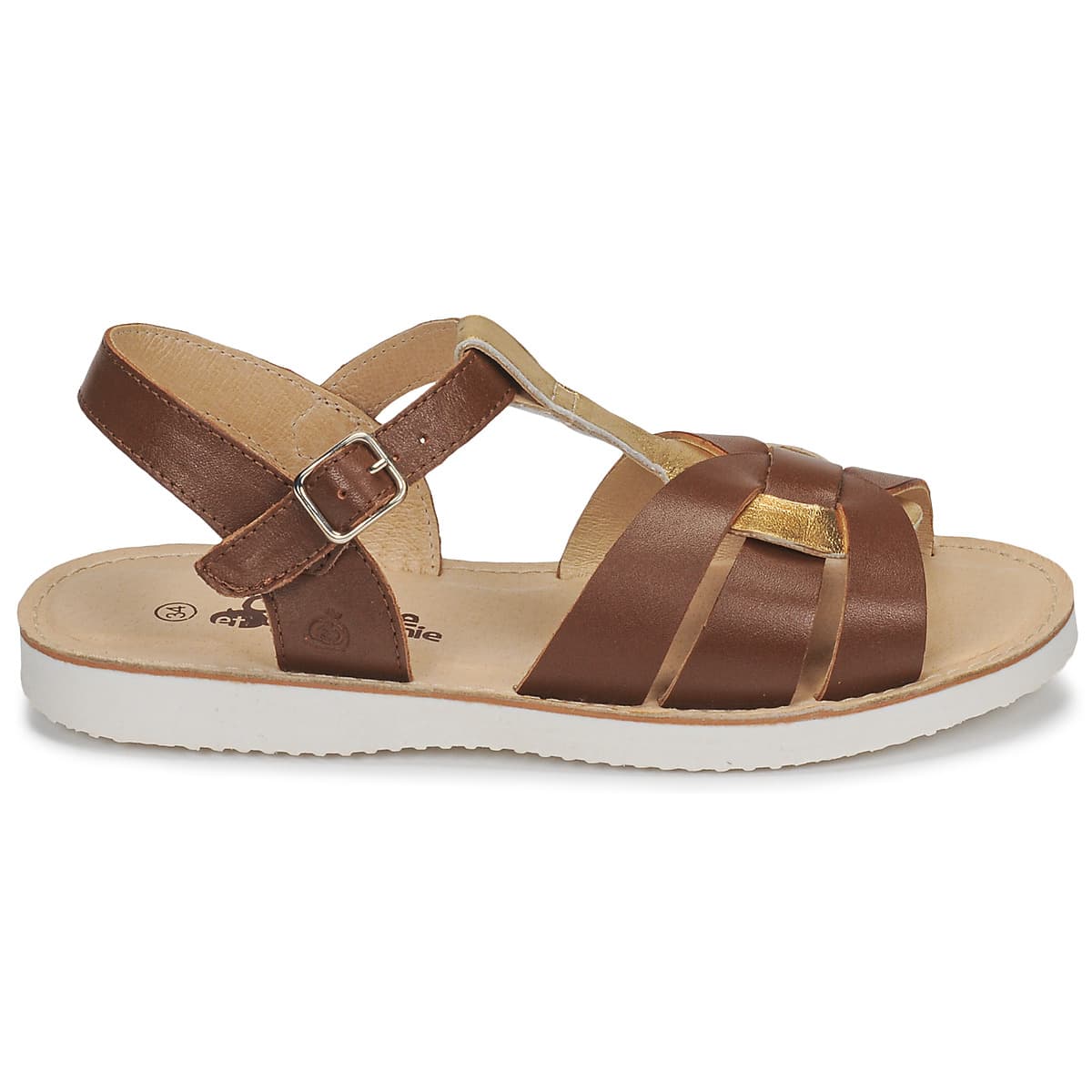 Girls' Sandals Citrouille et Compagnie Brown