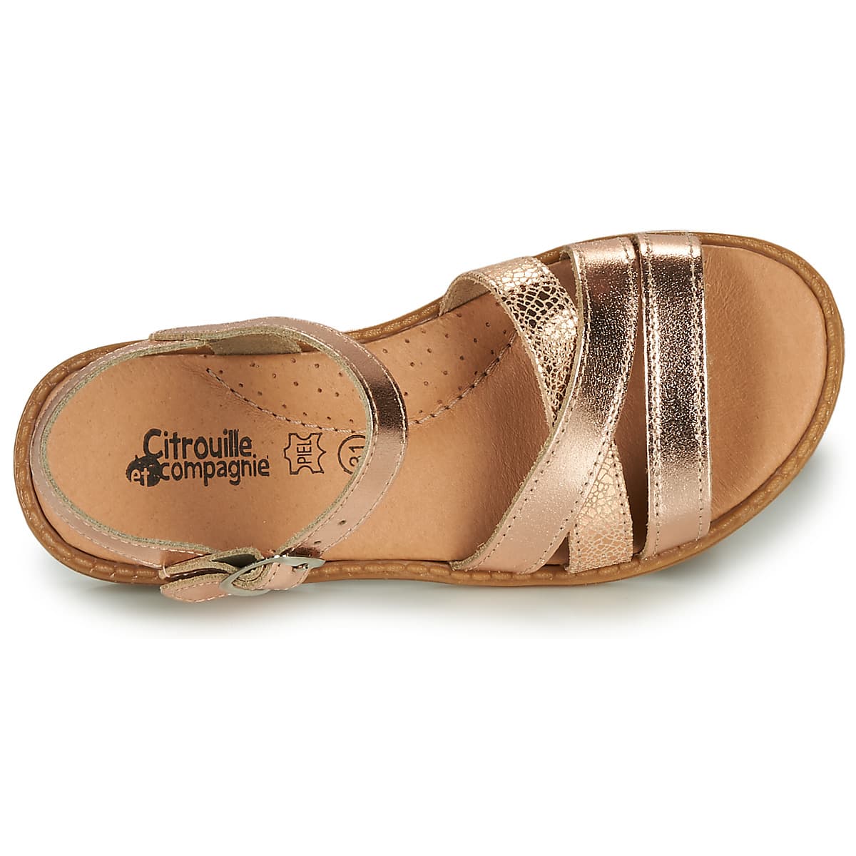 Girls' Sandals Citrouille et Compagnie Brown