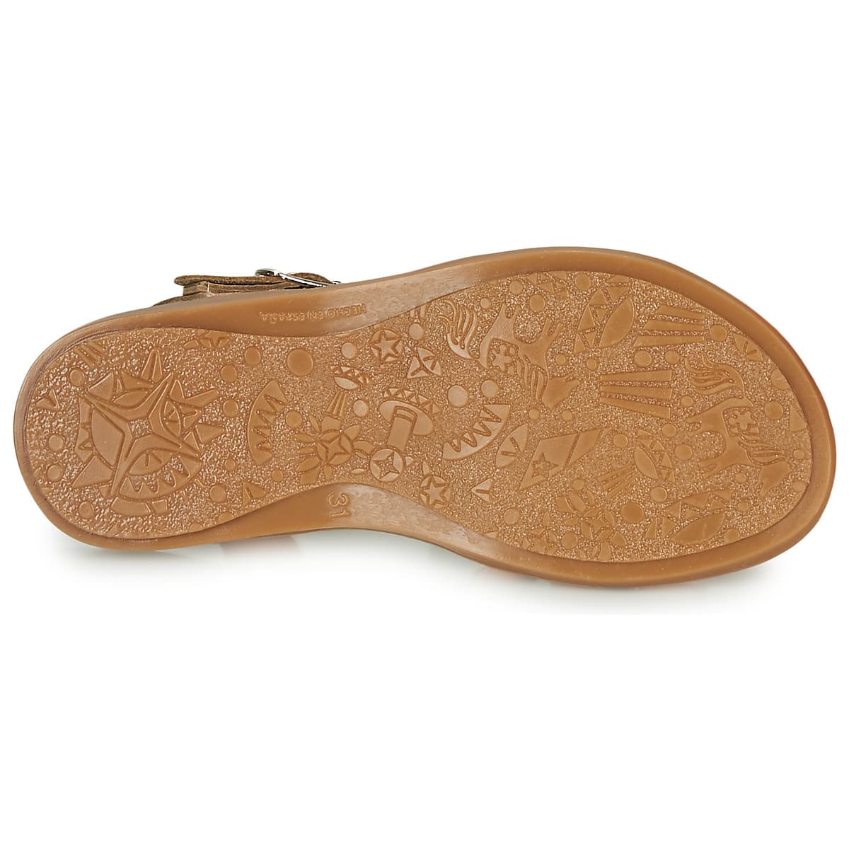Girls' Sandals Citrouille et Compagnie Brown
