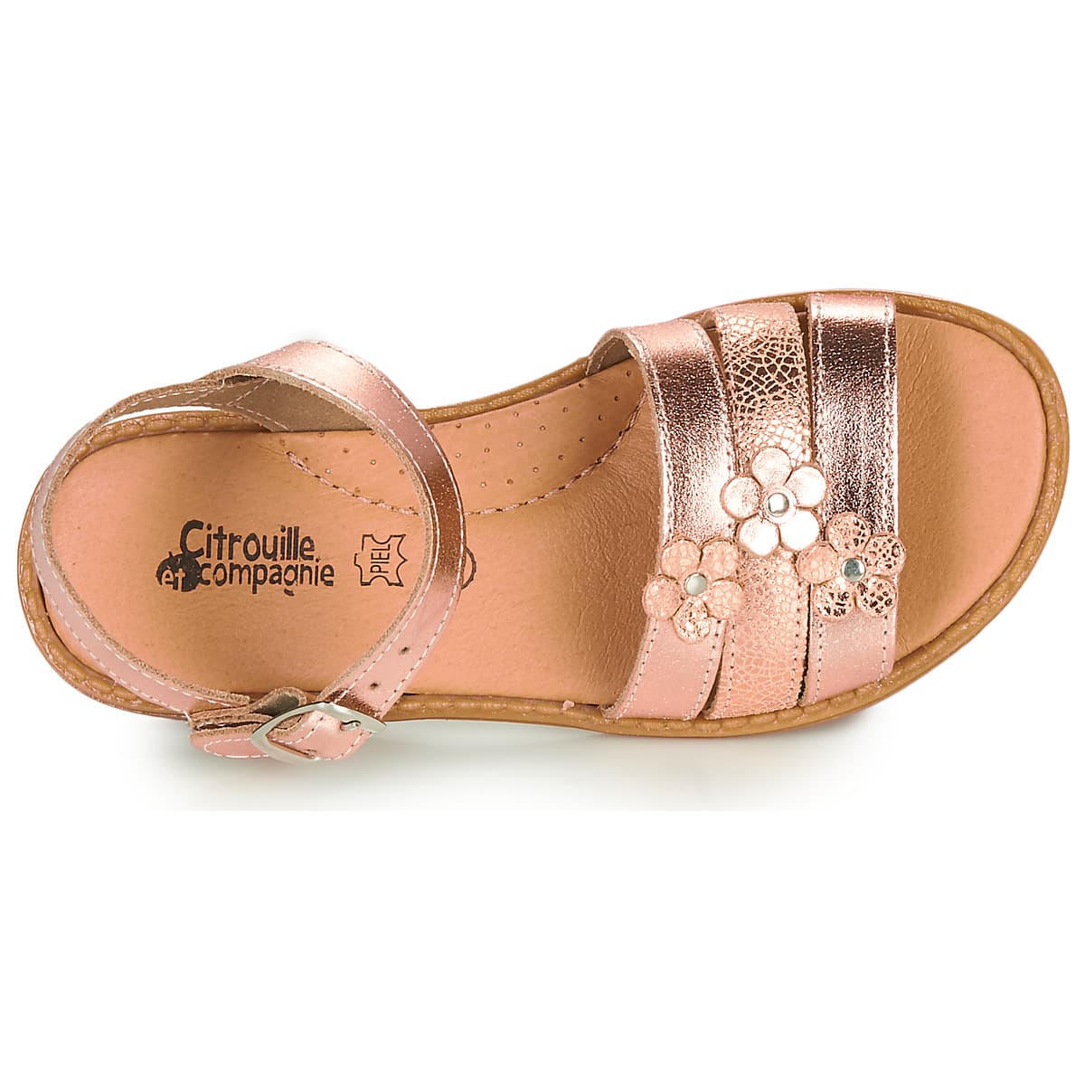Girls' Sandals Citrouille et Compagnie Brown