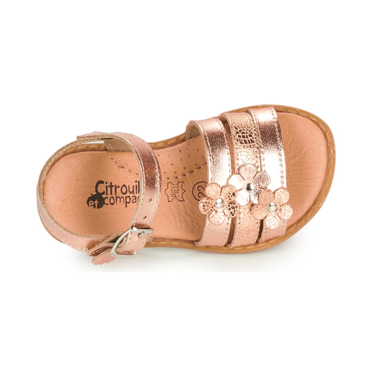 Girls' Sandals Citrouille et Compagnie Brown