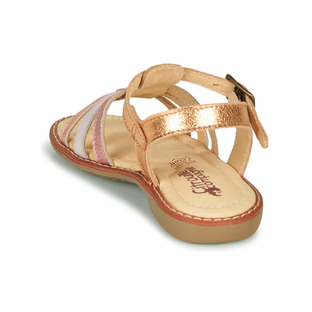 Girls' Sandals Citrouille et Compagnie Gold