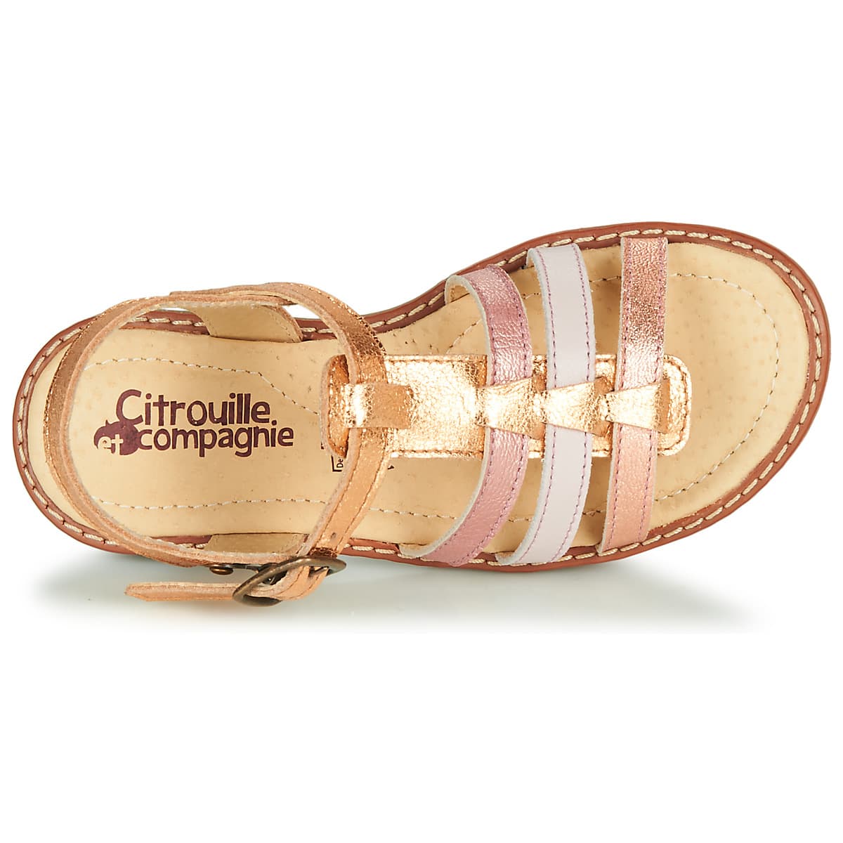 Girls' Sandals Citrouille et Compagnie Gold