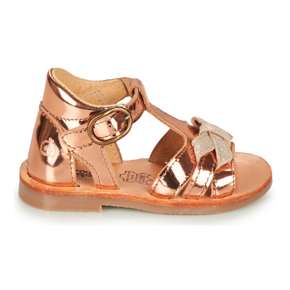 Girls' Sandals Citrouille et Compagnie Brown