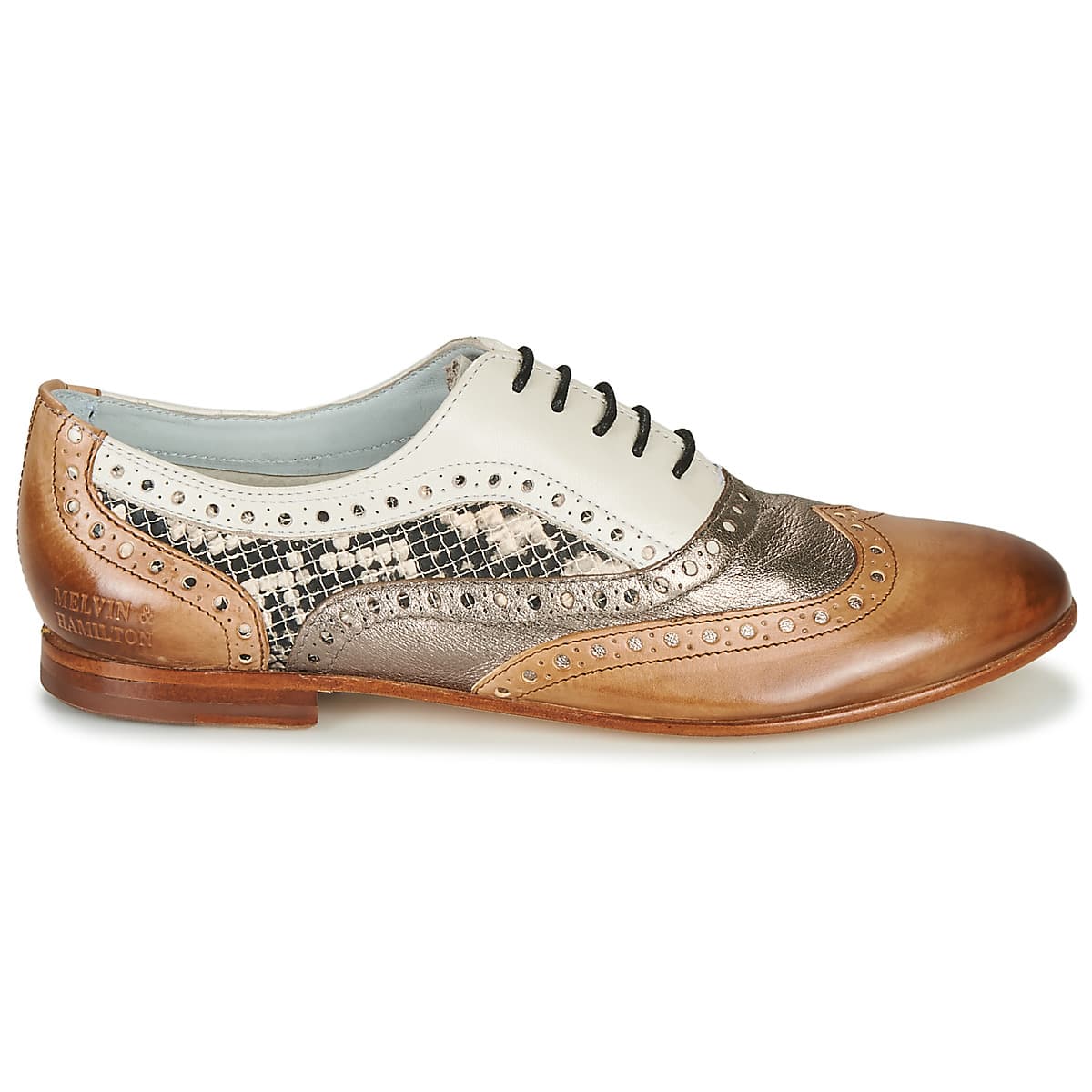Women's Derby Shoes Melvin & Hamilton Brown