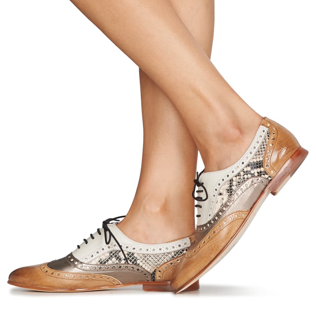 Women's Derby Shoes Melvin & Hamilton Brown