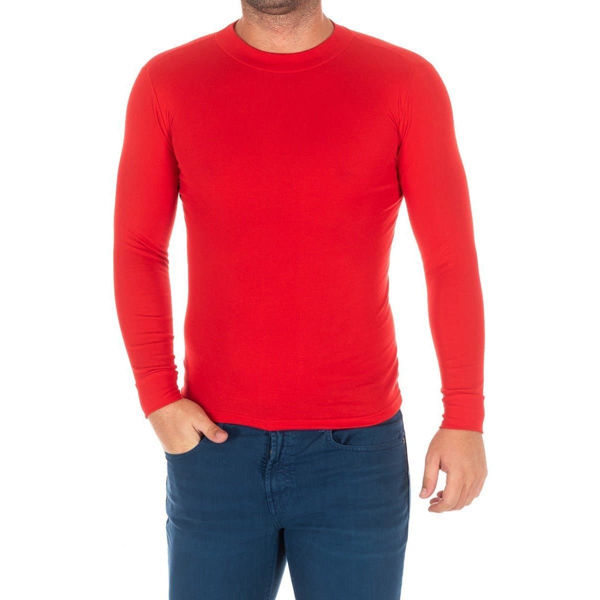 Μπλουζάκια με μακριά μανίκια Kisses And Love 1625-H-ROJO