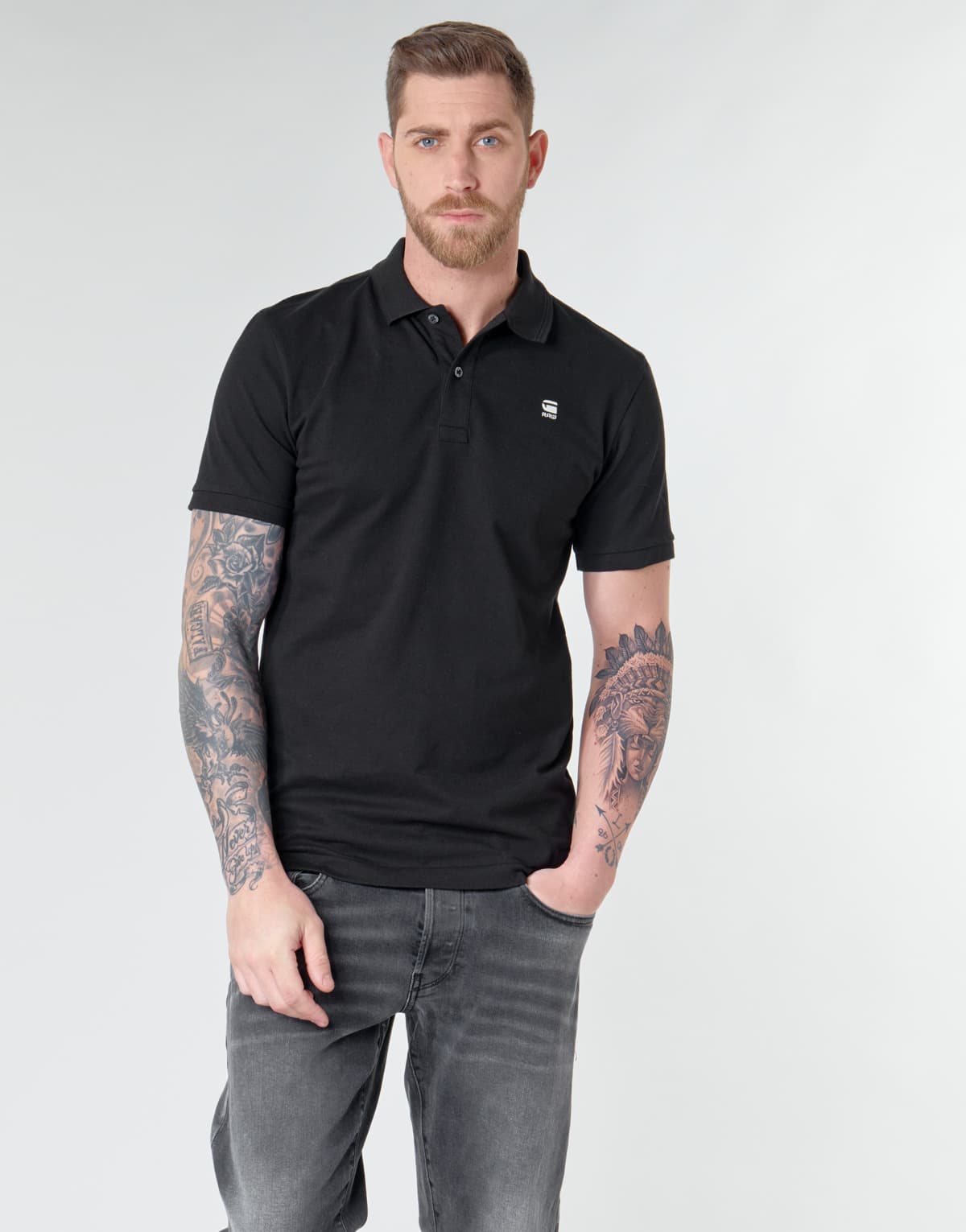 Men's Polo Shirts G-Star Raw Black