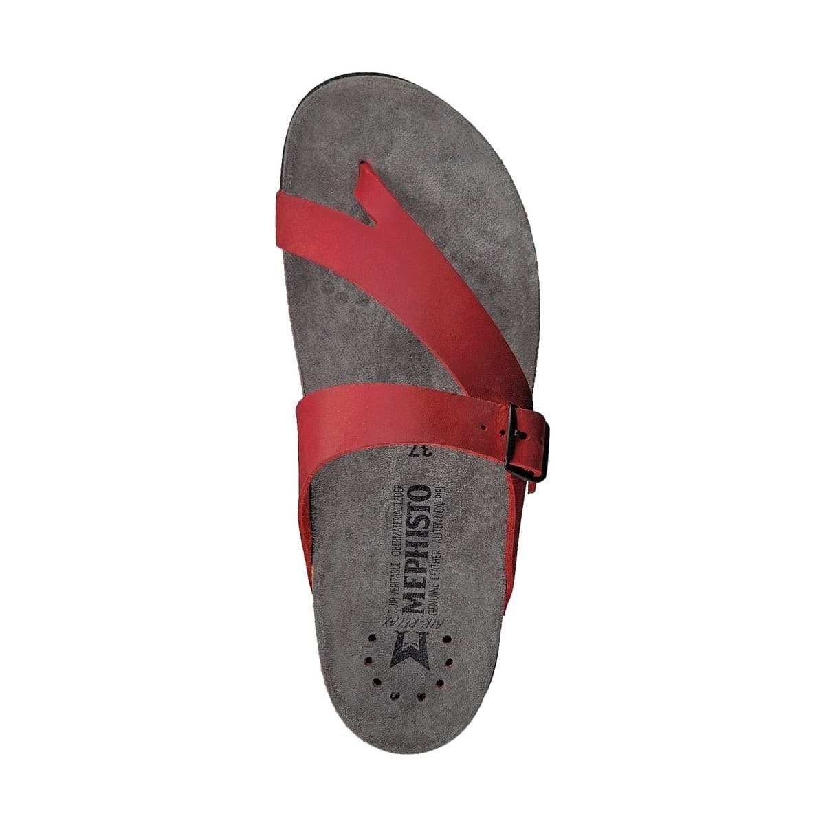 Women's Flip Flops Mephisto Red