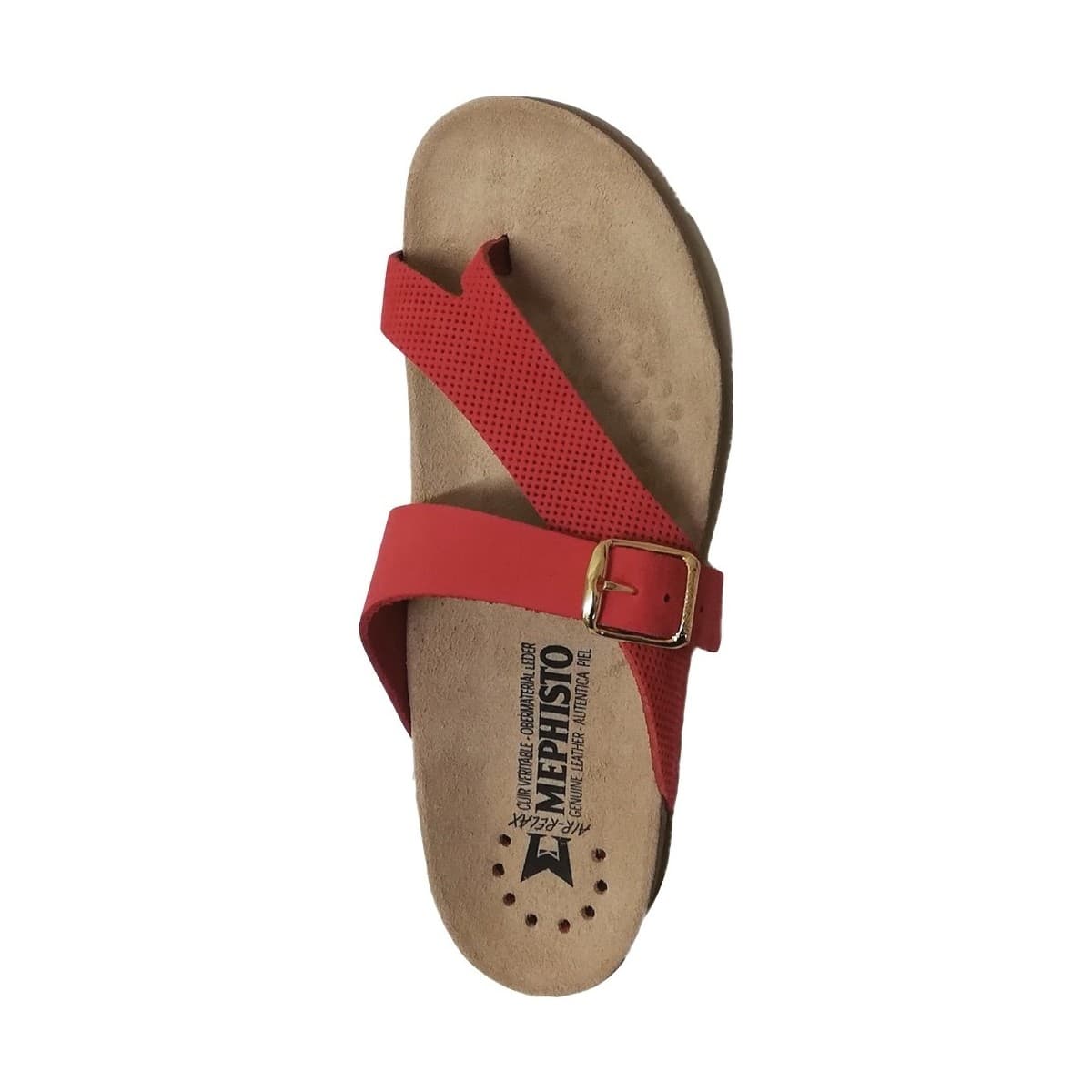 Women's Flip Flops Mephisto Orange