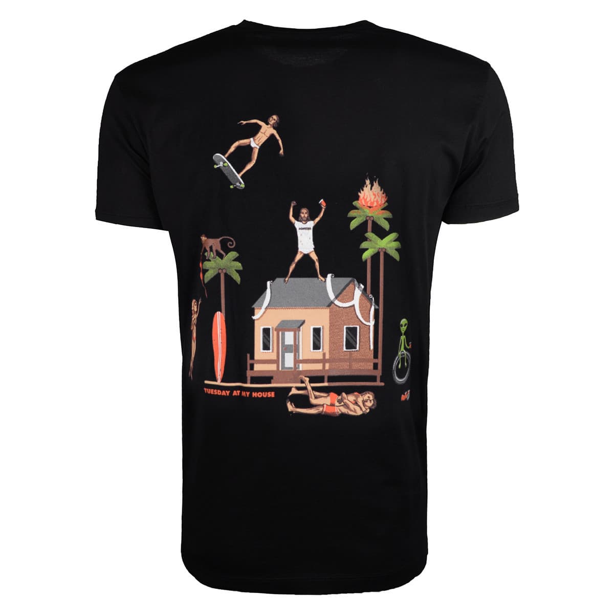 Men's T-Shirts Domrebel Black