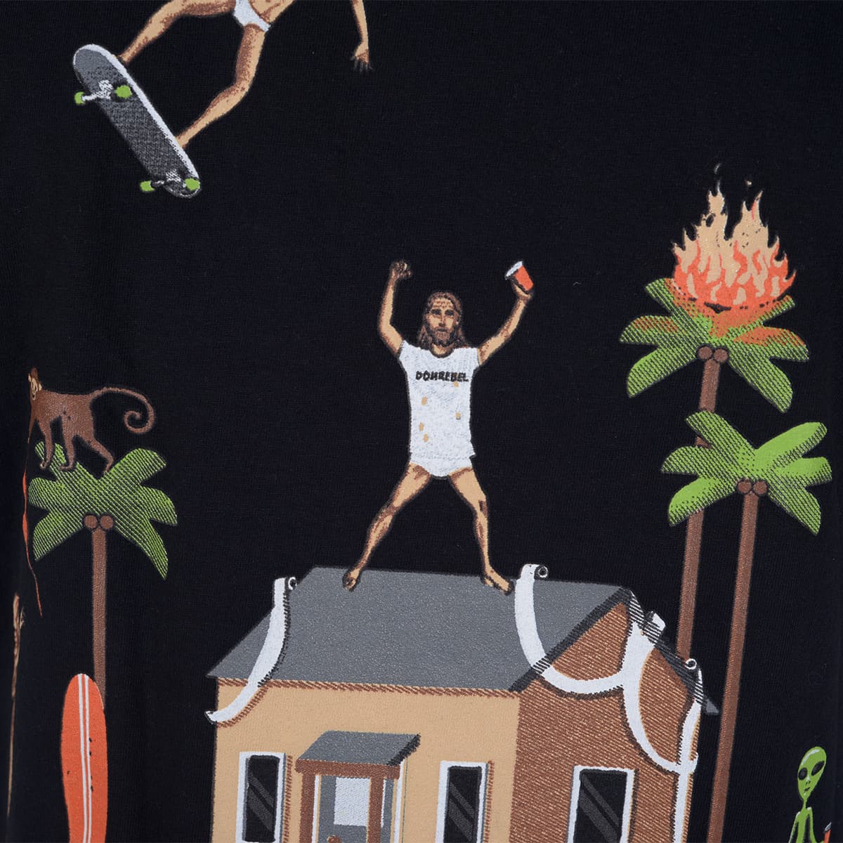 Men's T-Shirts Domrebel Black