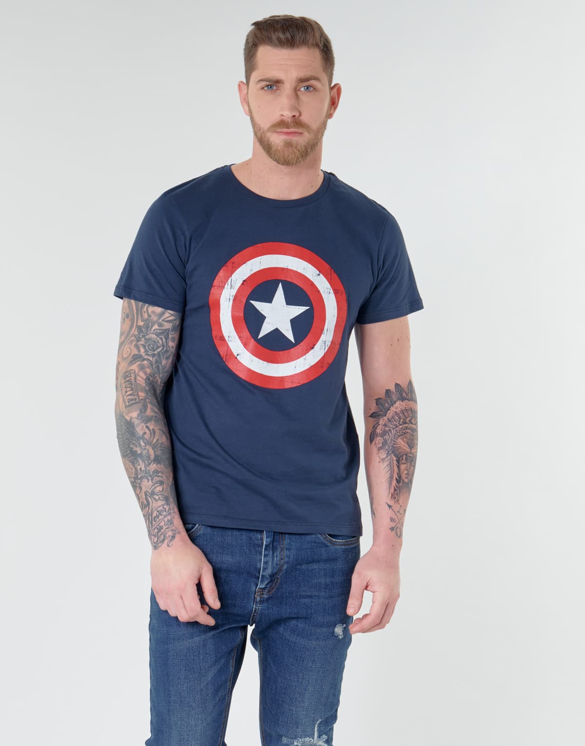 Men's T-Shirts Yurban Blue
