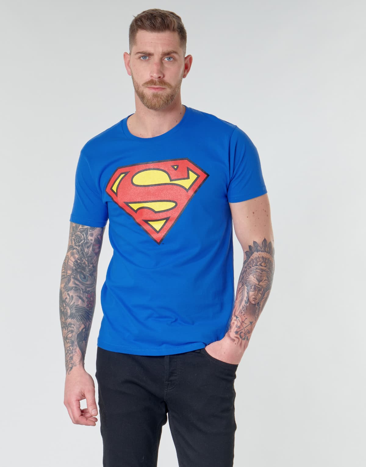 Men's T-Shirts Yurban Blue