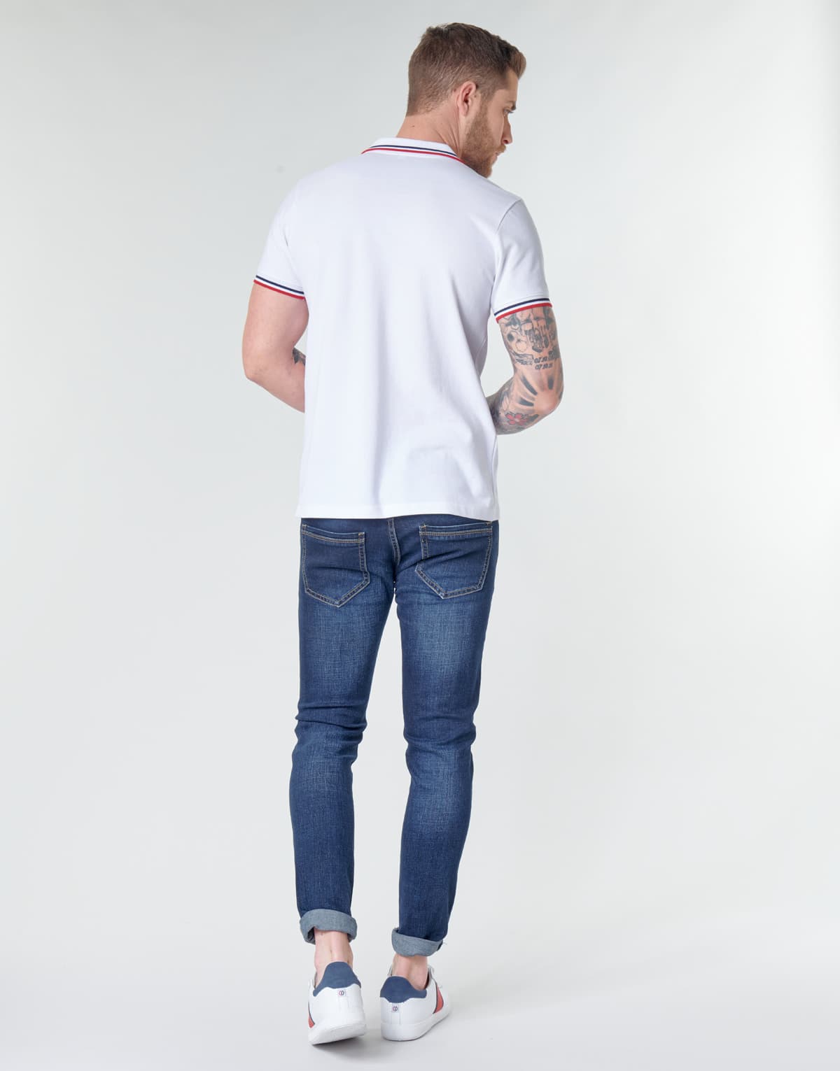 Men's Polo Shirts Yurban White
