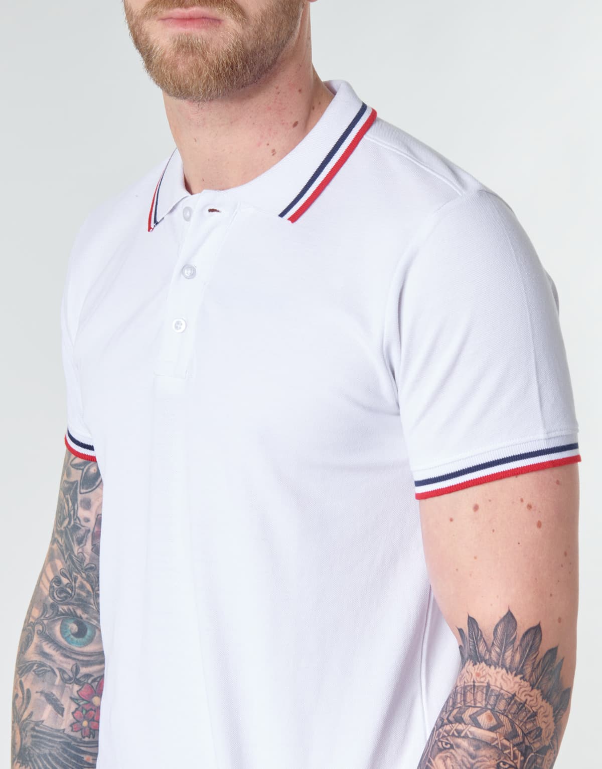 Men's Polo Shirts Yurban White