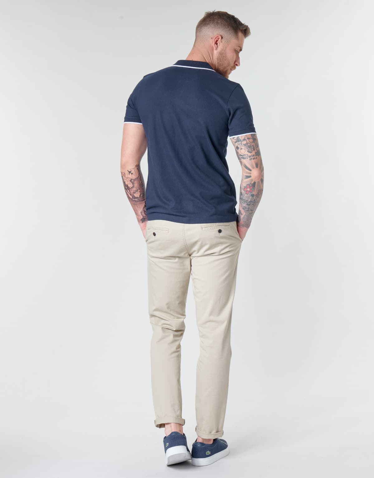 Men's Polo Shirts Yurban Blue