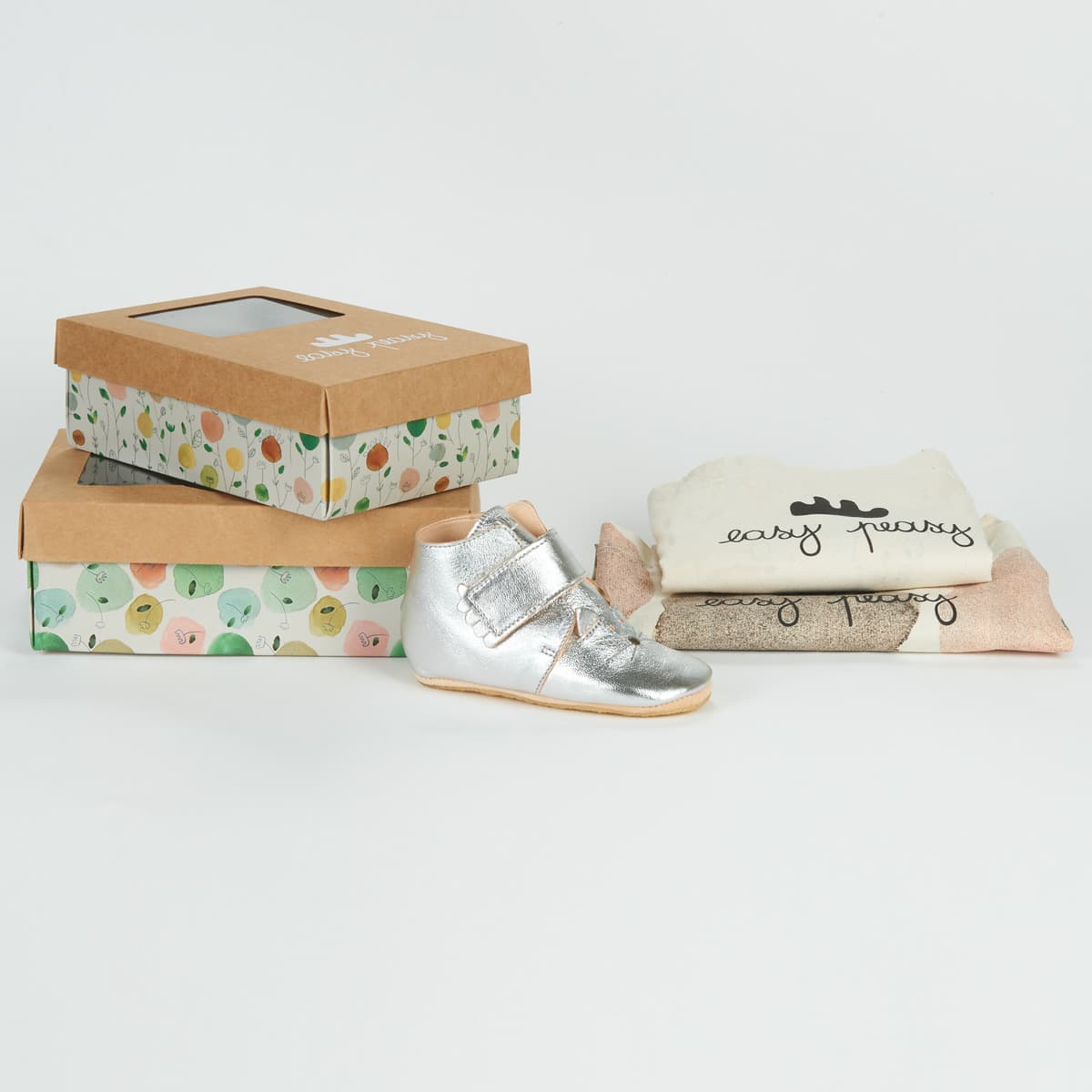 Girls' House Slippers Easy Peasy Silver