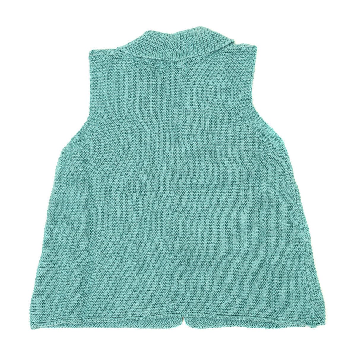 Girls' Vests Neck And Neck Green
