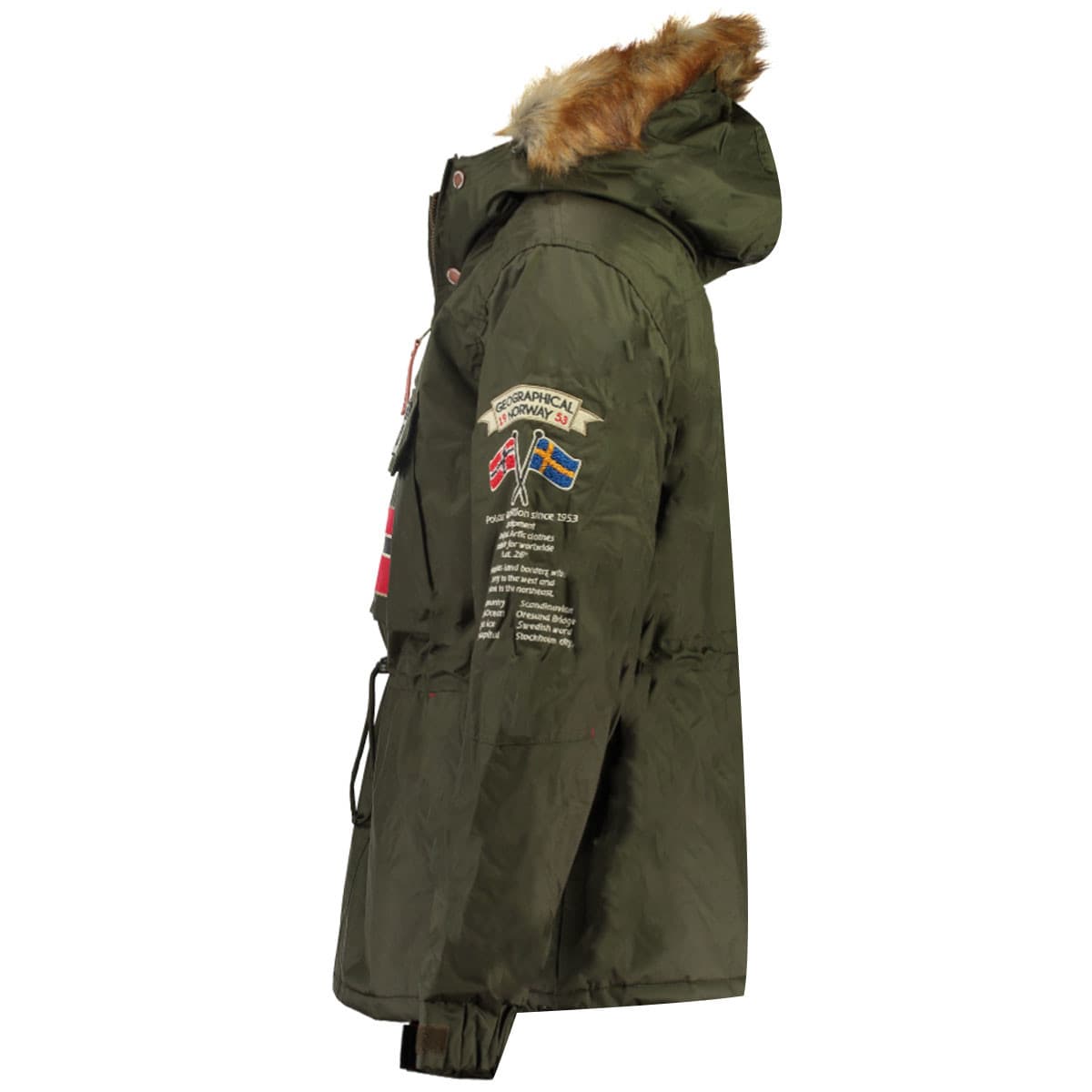 Boys' Parkas Geographical Norway Khaki