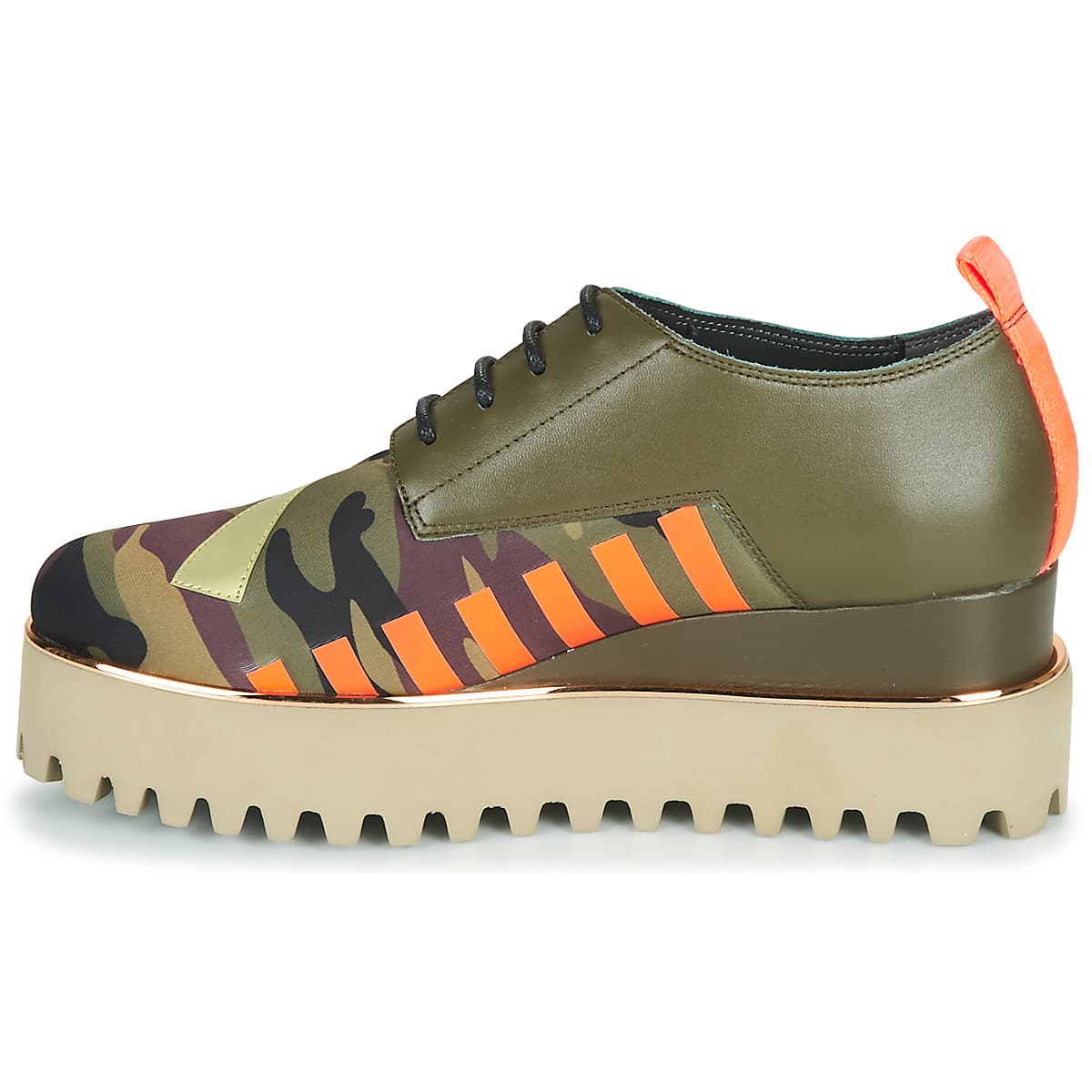 Women's Derby Shoes United nude Khaki