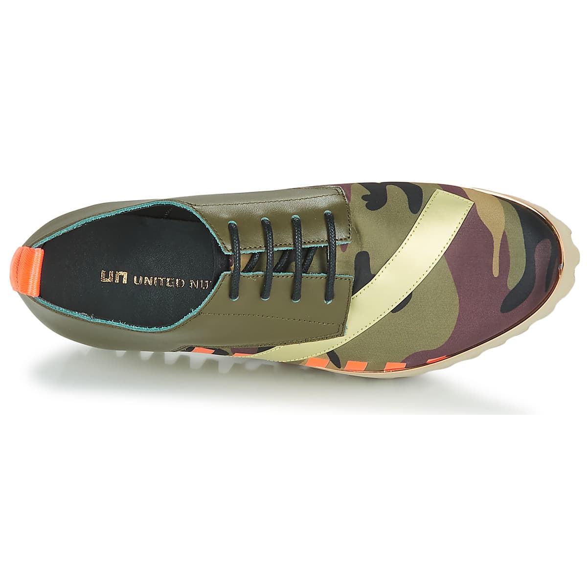 Women's Derby Shoes United nude Khaki