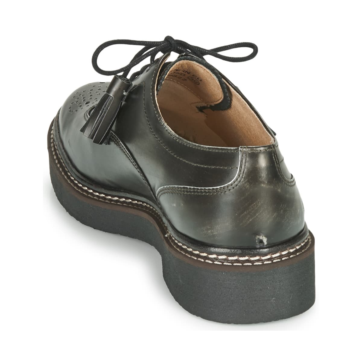 Women's Derby Shoes Kickers Black