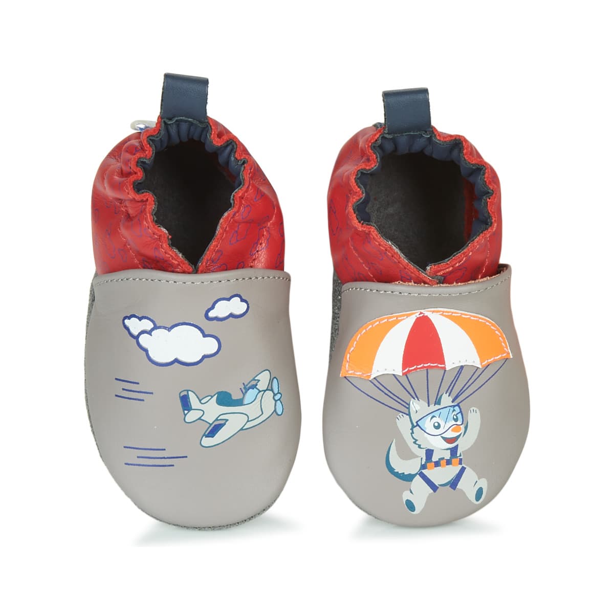 Boys' House Slippers Robeez Gray