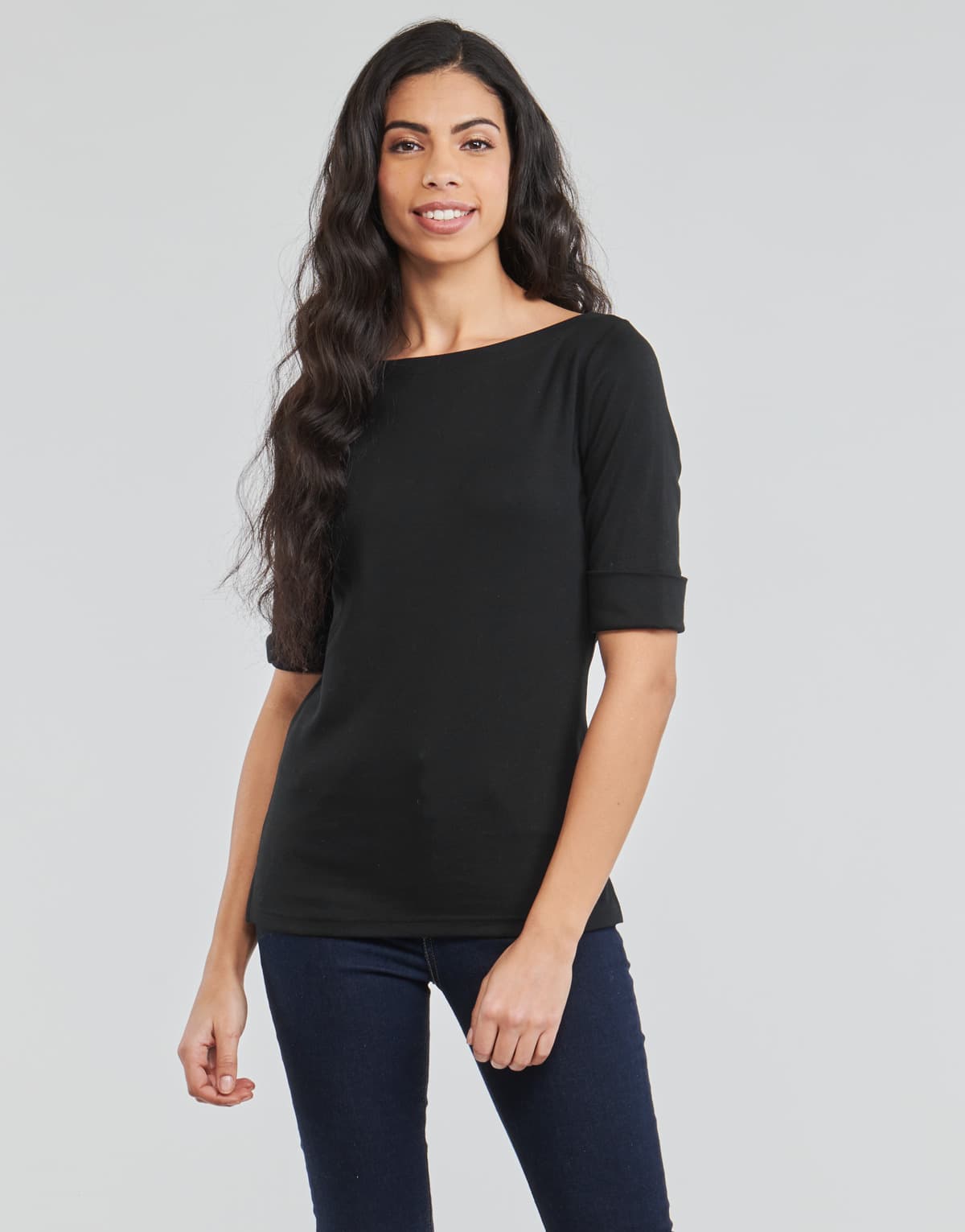 Women's T-Shirts Lauren Ralph Lauren Black