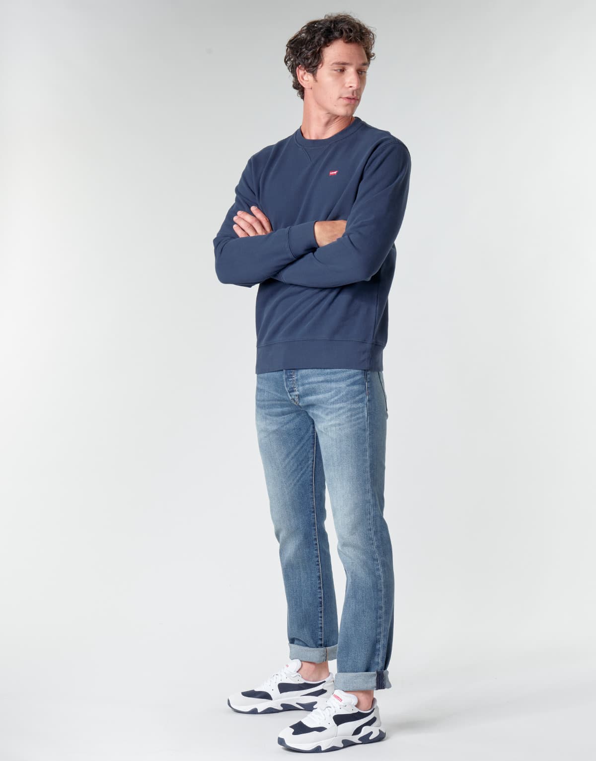 Men's Sports T-Shirts Levis Blue