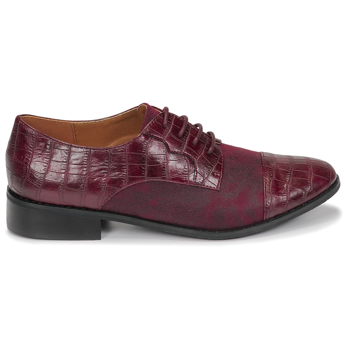 Women's Derby Shoes Moony Mood Bordeaux