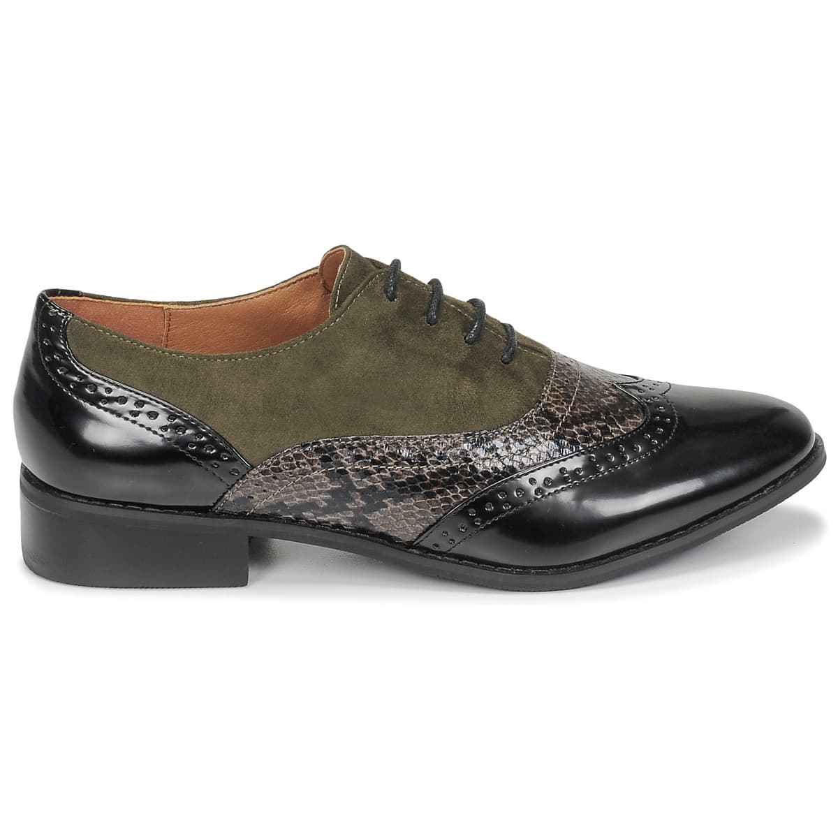 Women's Derby Shoes Moony Mood Khaki