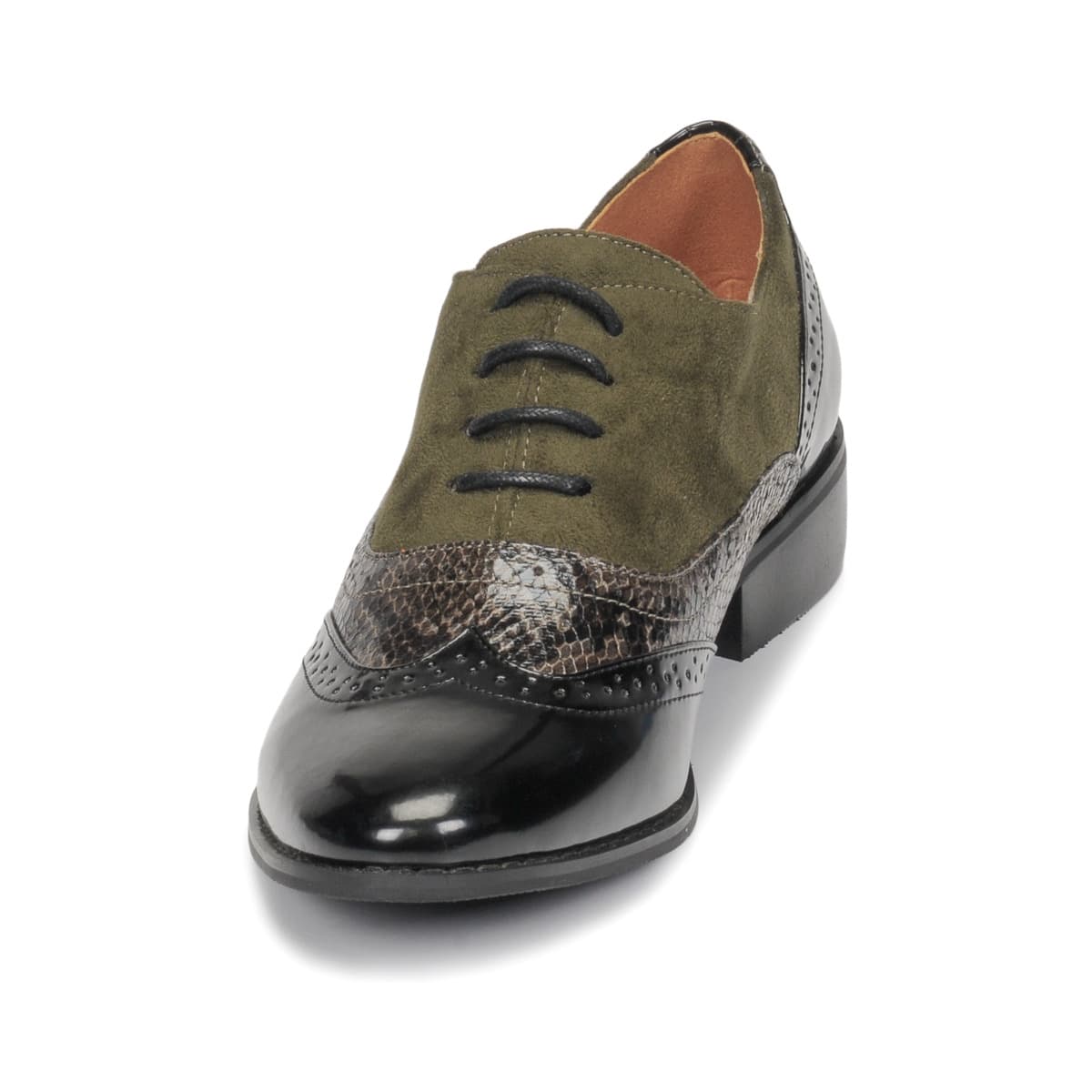Women's Derby Shoes Moony Mood Khaki
