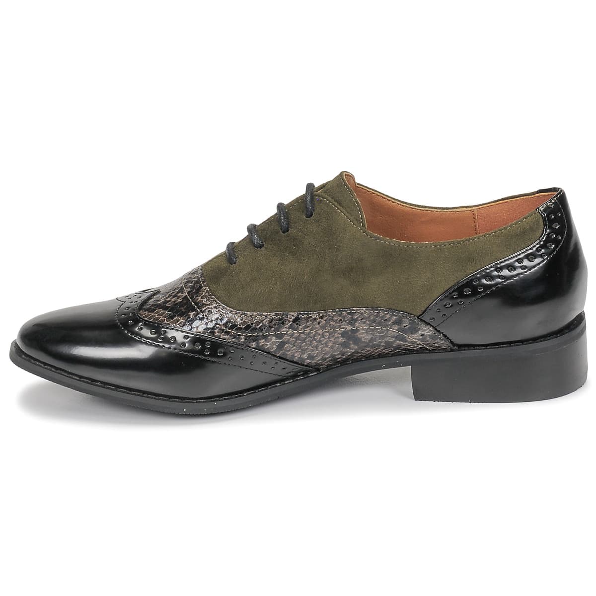Women's Derby Shoes Moony Mood Khaki