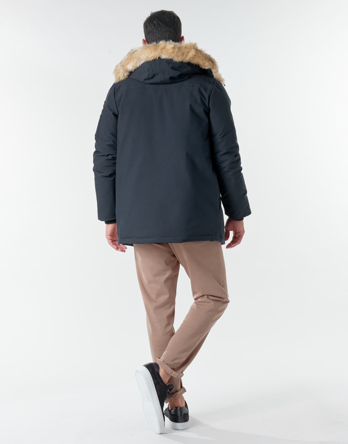 Men's Parkas Schott Blue